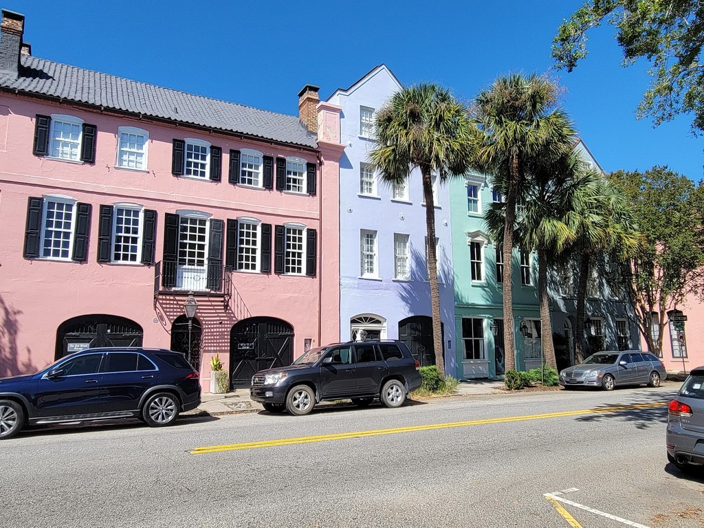 Rainbow Row (Source: Google Maps)