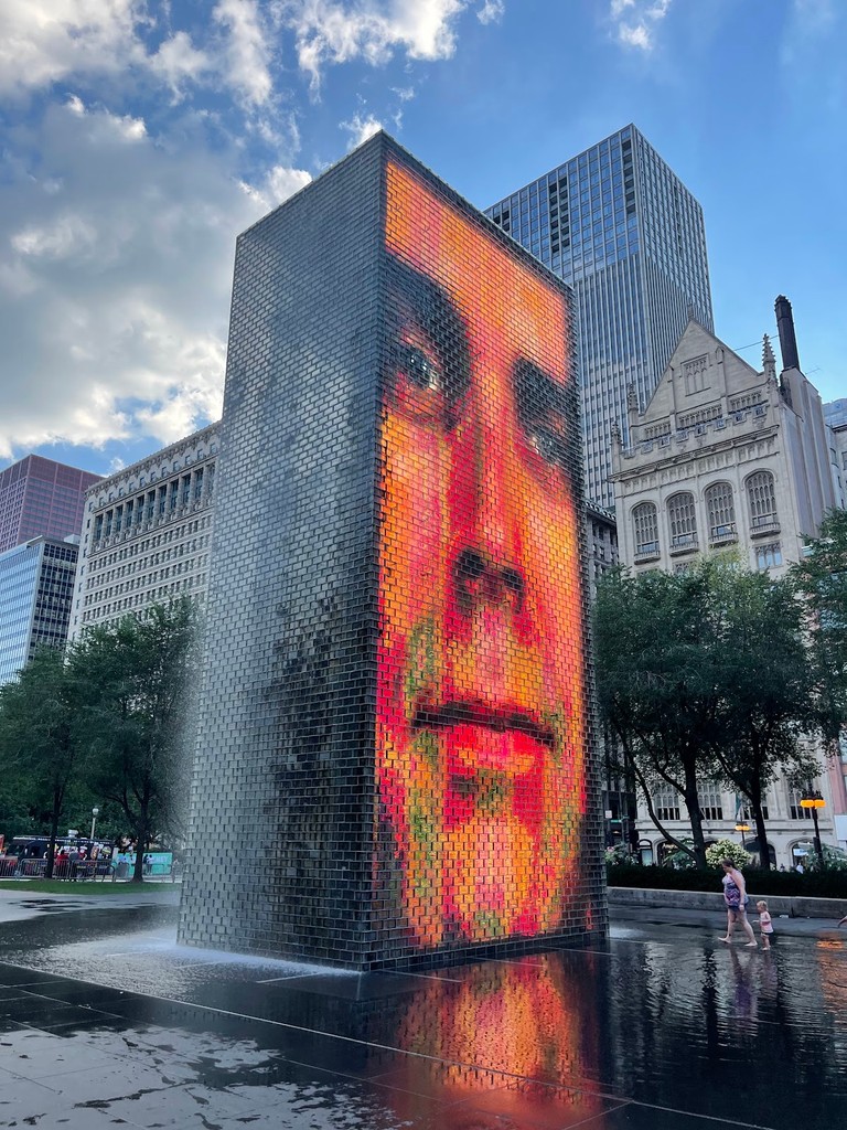 Crown Fountain (Source: Google Maps)