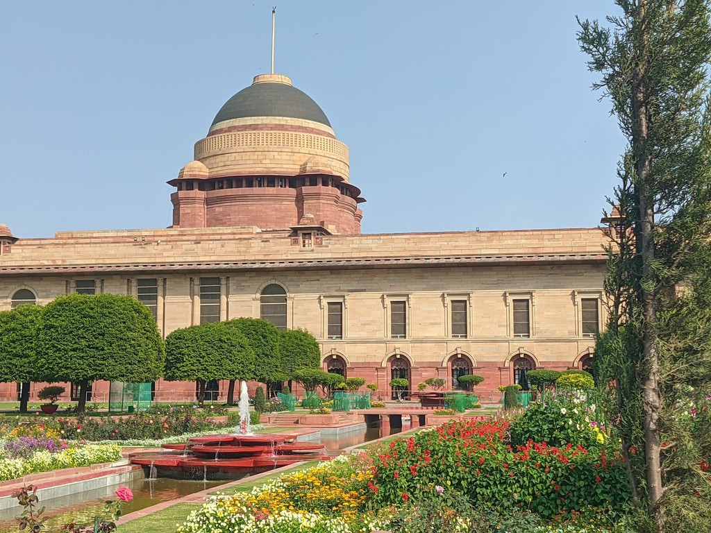 Rashtrapati Bhavan (View from outside) (Source: Google Maps)