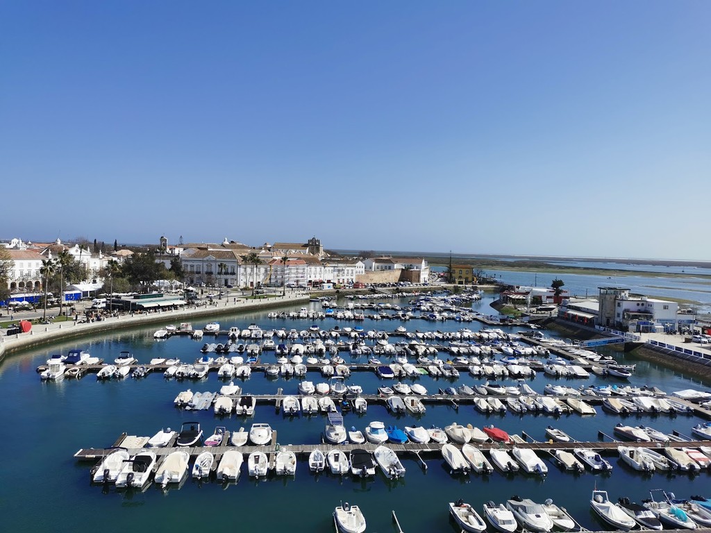 The Faro Marina & The "Shellhead" Statue (Source: Google Maps)