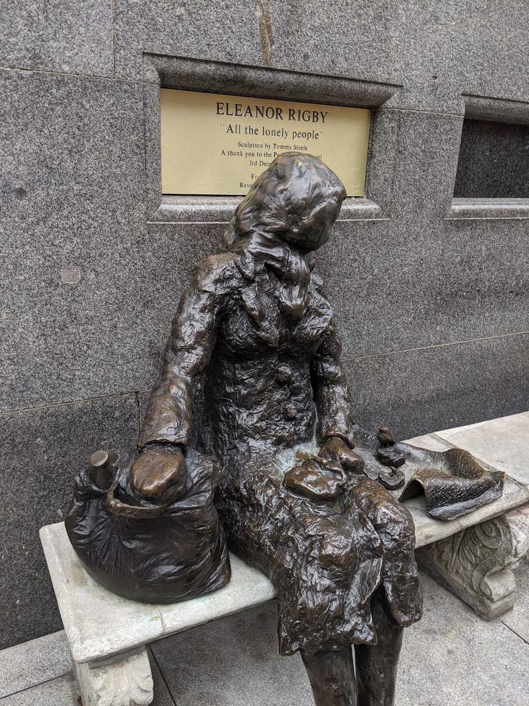 Eleanor Rigby Statue (Source: Google Maps)